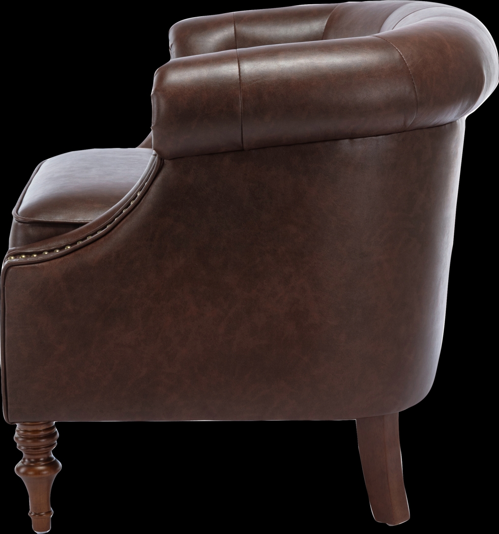 Pentro Brown Accent Chair - Thumbnail - Image 4