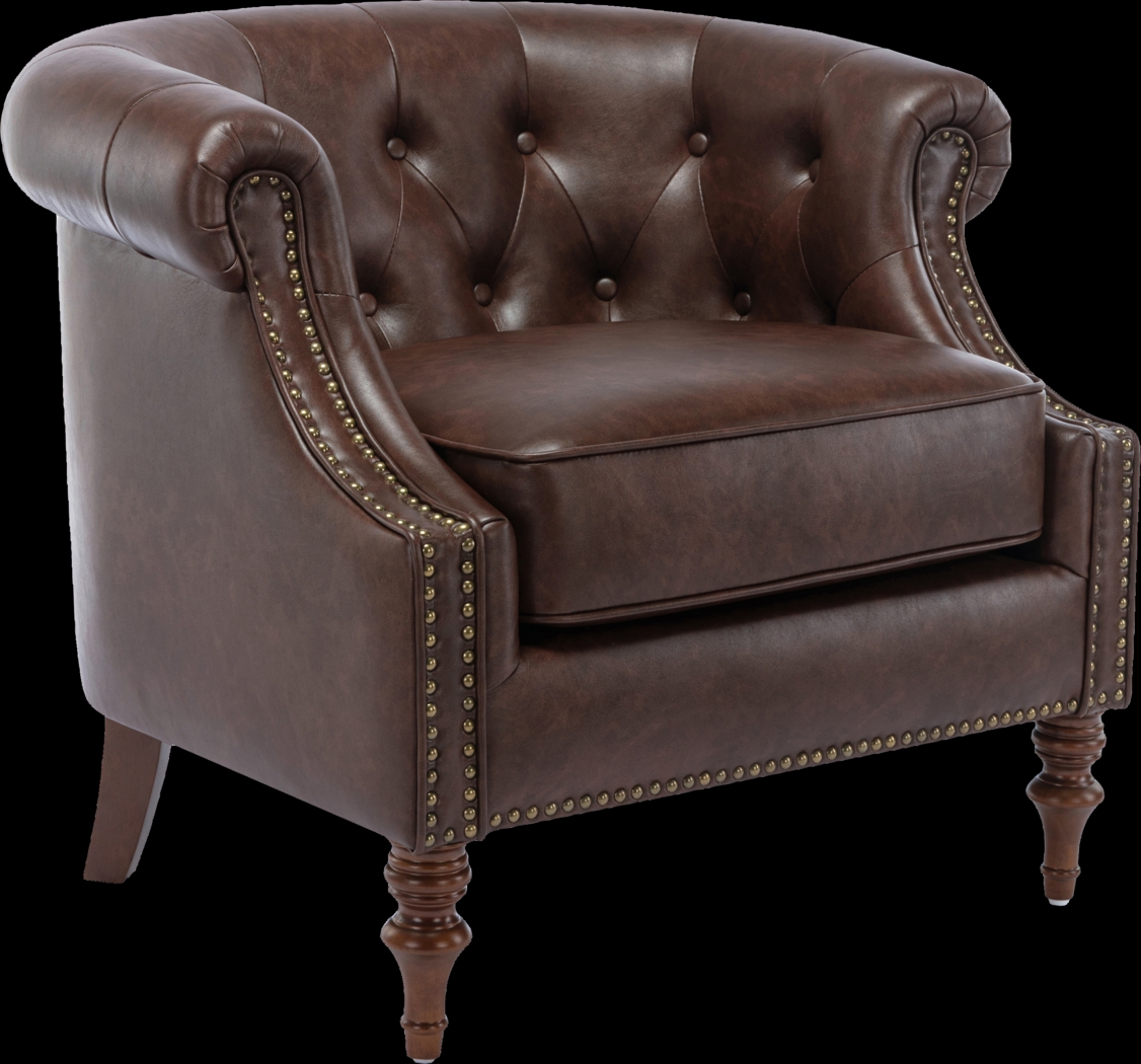 Pentro Brown Accent Chair - Thumbnail - Image 1