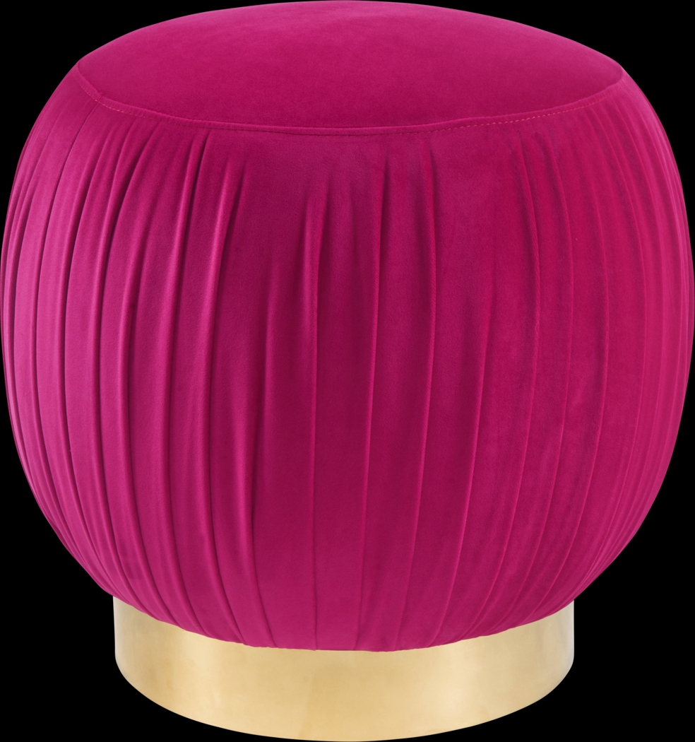 Peony Raspberry Ottoman - Thumbnail - Image 1