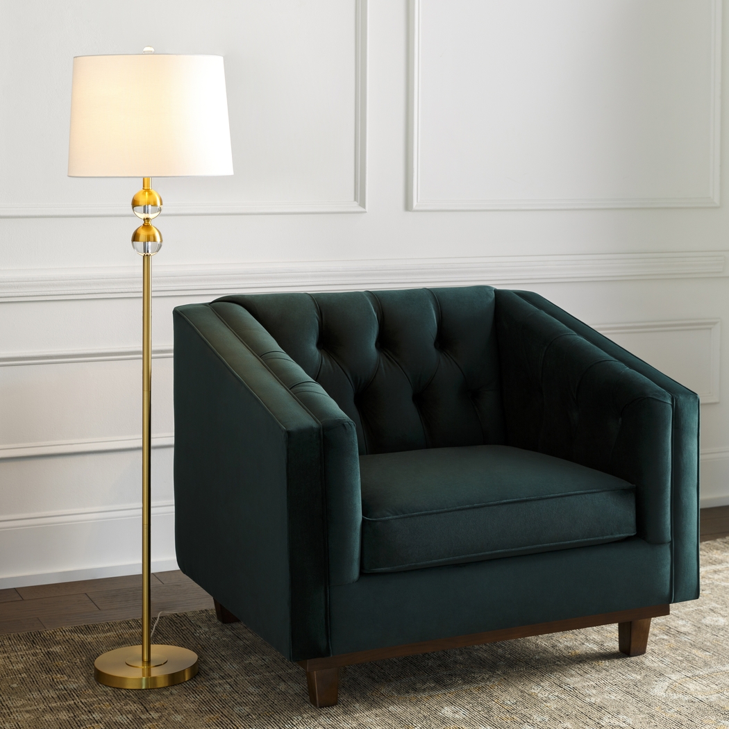 Peony Sea Gold Floor Lamp - Thumbnail - Image 3