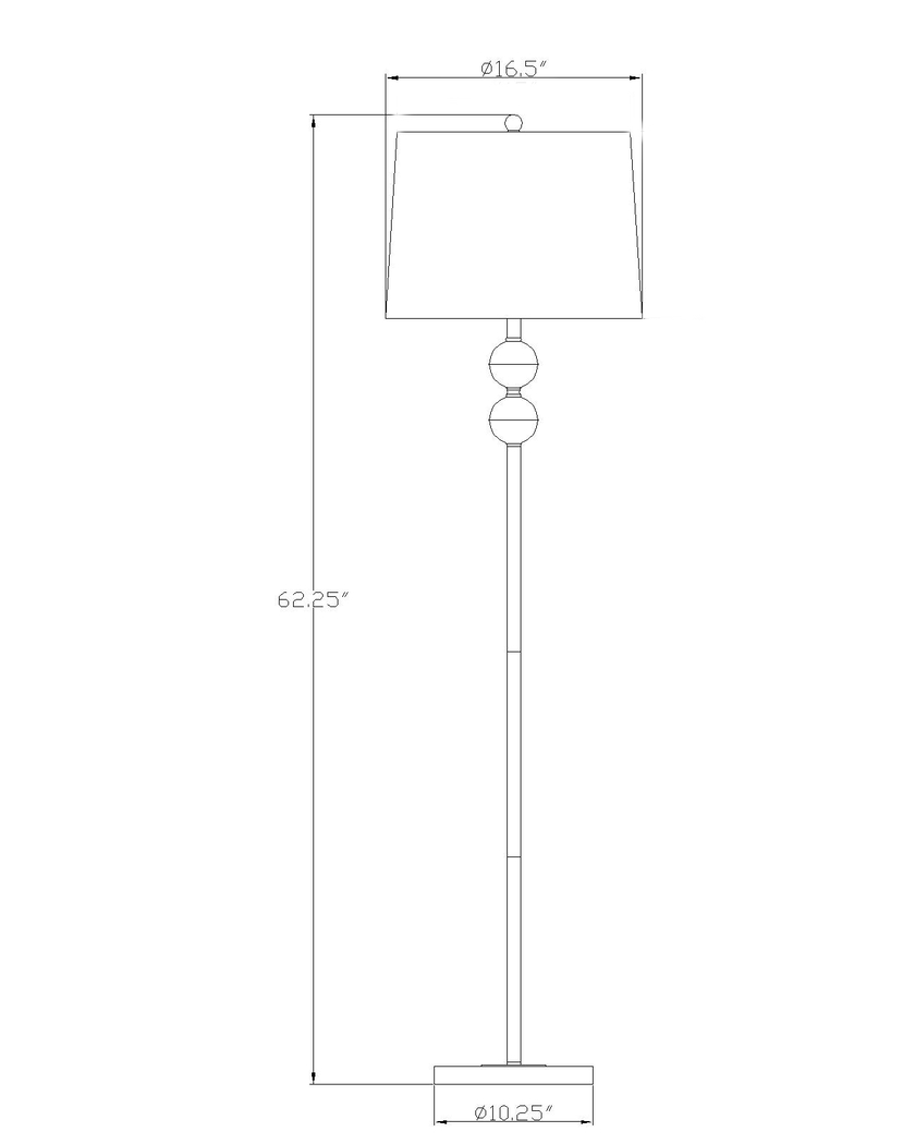 Peony Sea Gold Floor Lamp - Thumbnail - Image 4