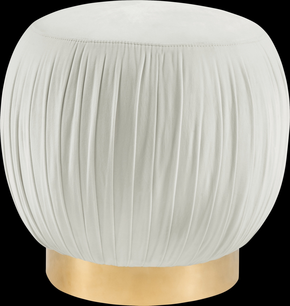 Peony White Ottoman - Thumbnail - Image 1