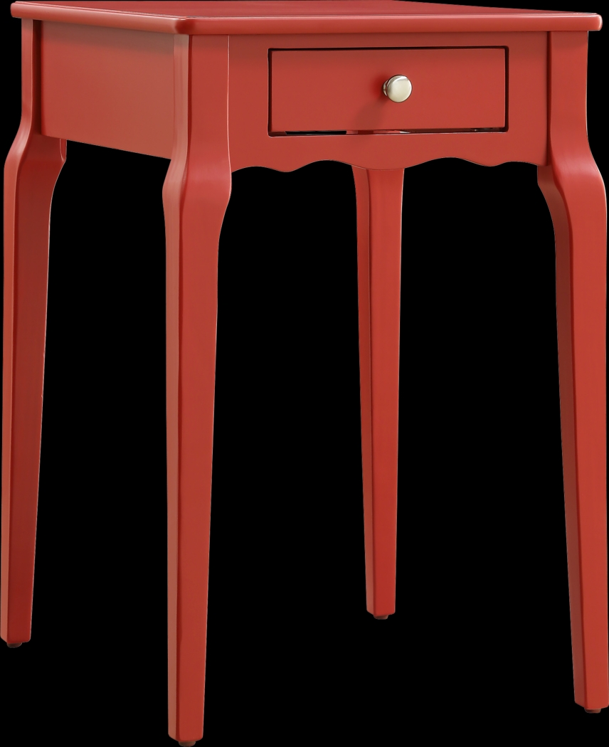 Percel Red Accent Table - Thumbnail - Image 1