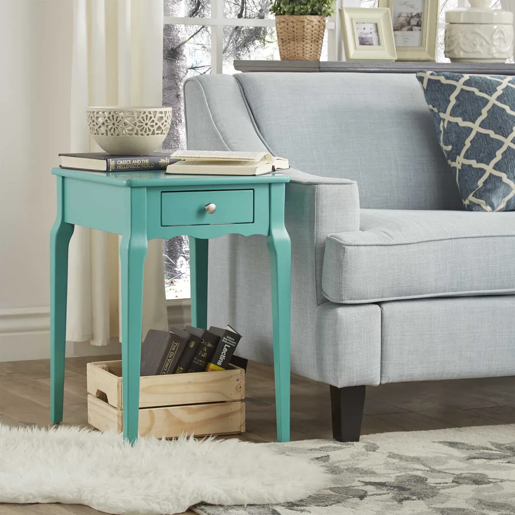 Percel Seafoam Accent Table - Thumbnail - Image 2