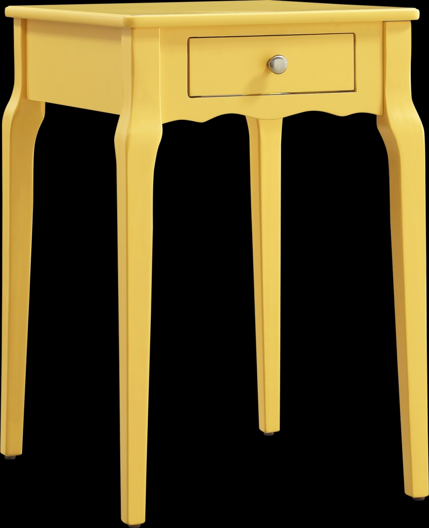 Percel Yellow Accent Table - Thumbnail - Image 1