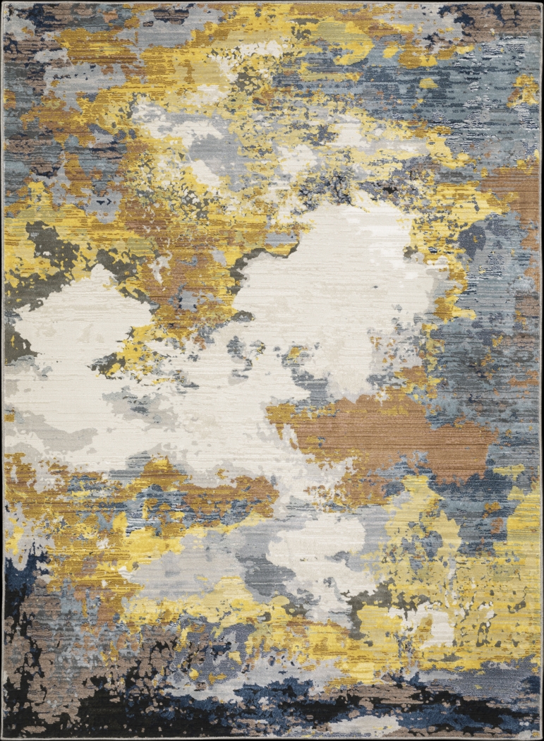 Percival Yellow 5'3 x 7'6 Rug - Thumbnail - Image 1
