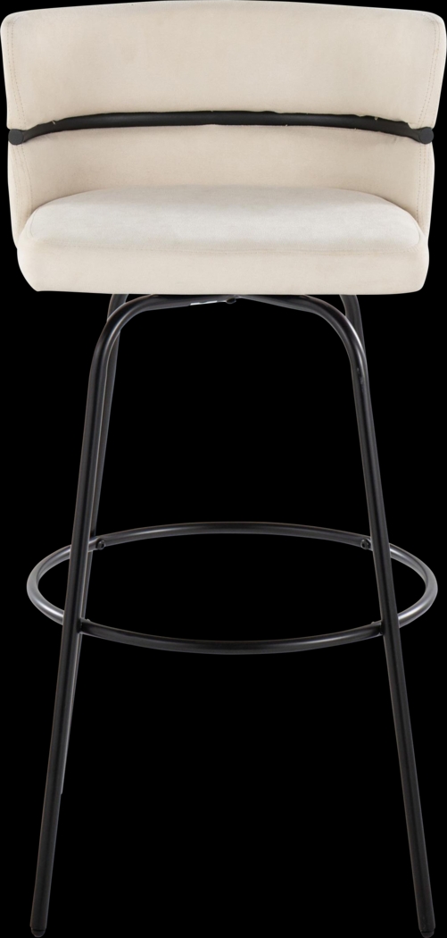 Percivale I Cream Swivel Barstool, Set of 2 - Thumbnail - Image 10