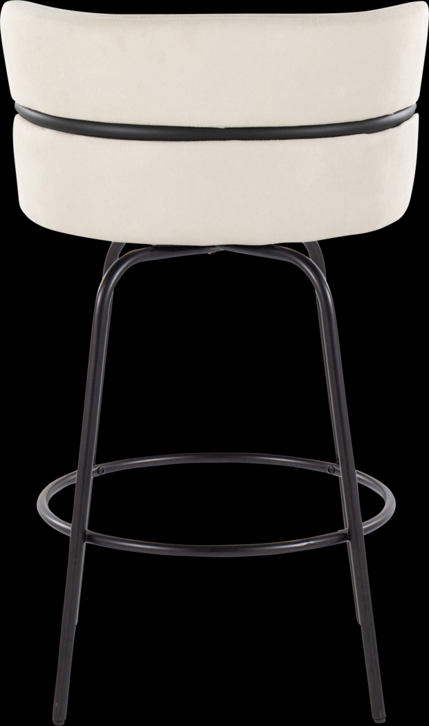 Percivale I Cream Swivel Counter Height Stool, Set of 2 - Thumbnail - Image 8