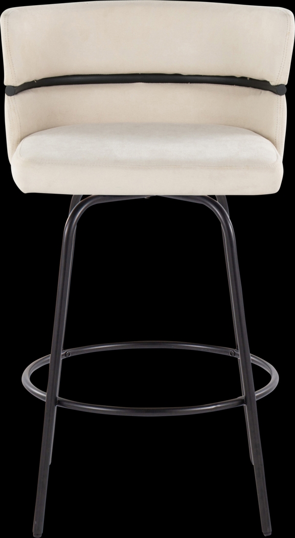 Percivale I Cream Swivel Counter Height Stool, Set of 2 - Thumbnail - Image 9