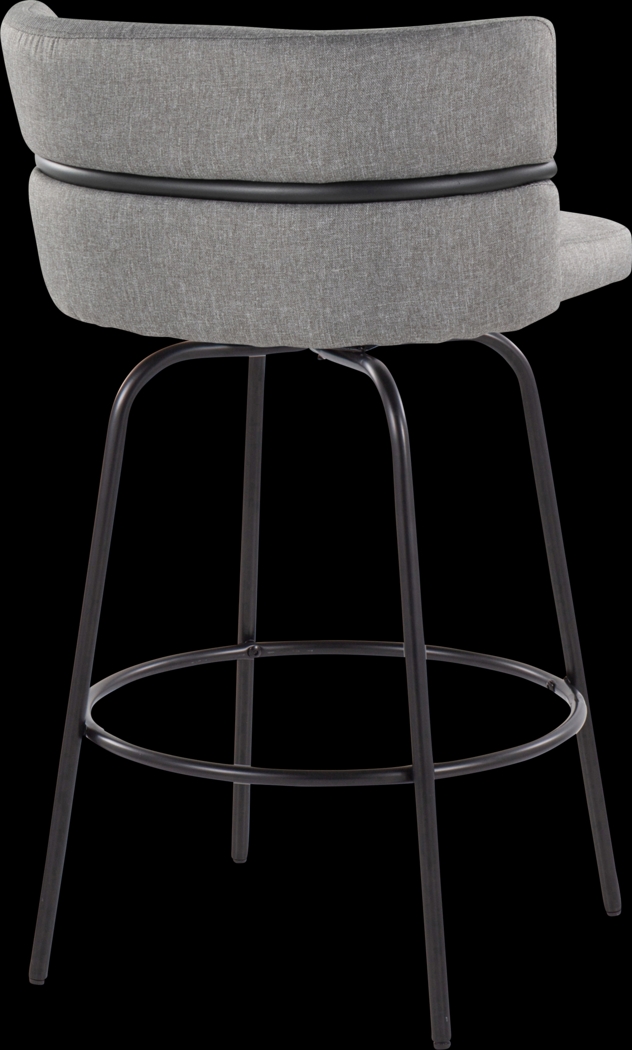 Percivale I Gray Swivel Counter Height Stool, Set of 2 - Thumbnail - Image 8