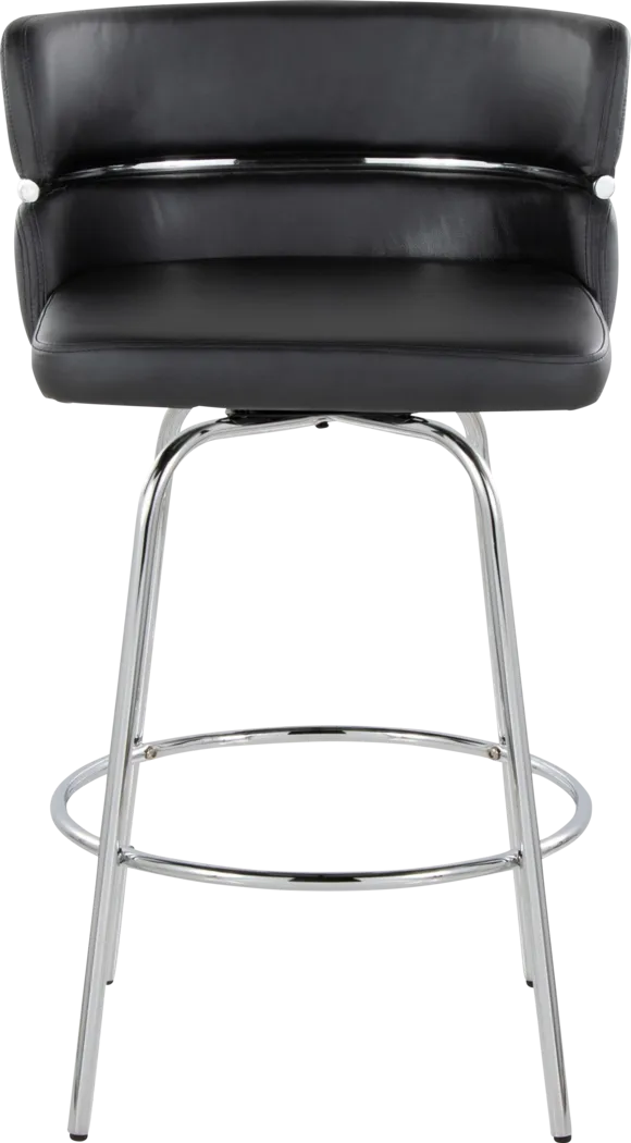 Percivale II Black Swivel Counter Height Stool, Set of 2 - Thumbnail - Image 8