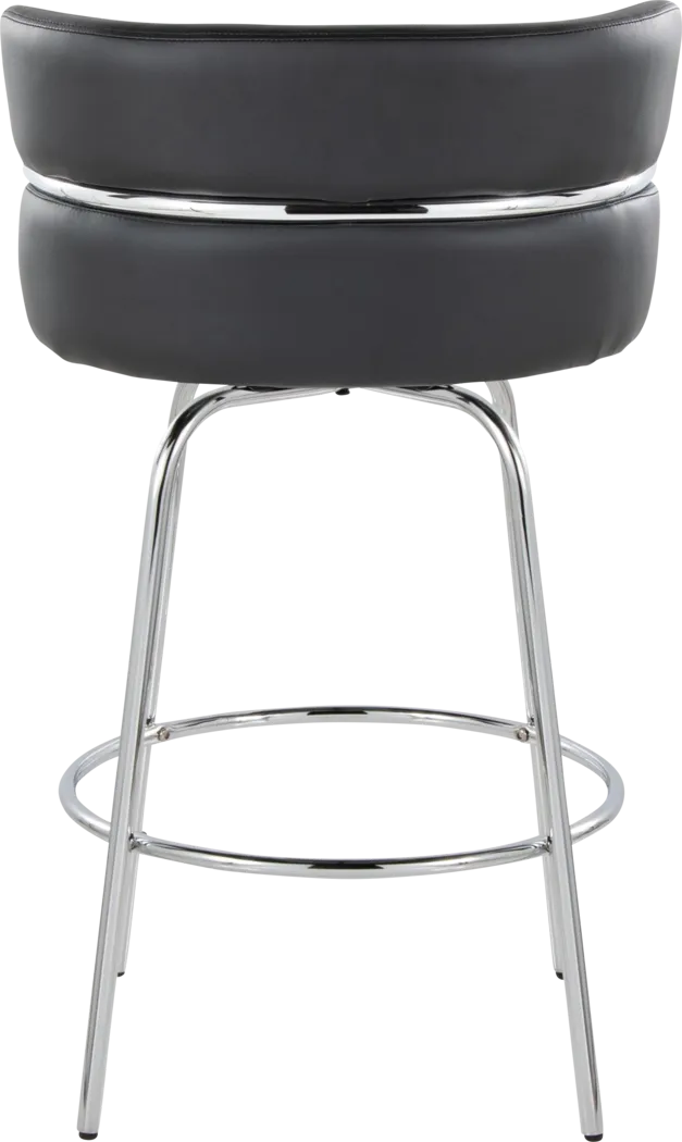 Percivale II Black Swivel Counter Height Stool, Set of 2 - Thumbnail - Image 10