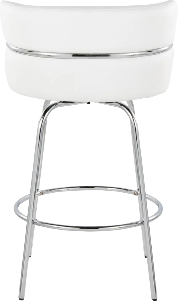 Percivale II White Swivel Counter Height Stool, Set of 2 - Thumbnail - Image 10