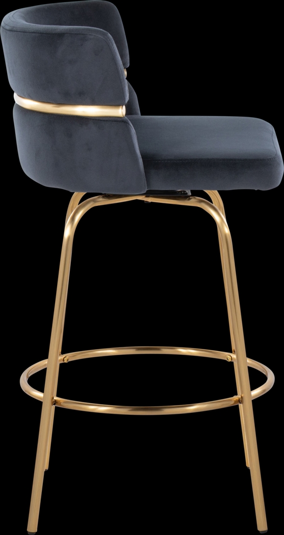 Percivale III Black Swivel Counter Height Stool, Set of 2 - Thumbnail - Image 7