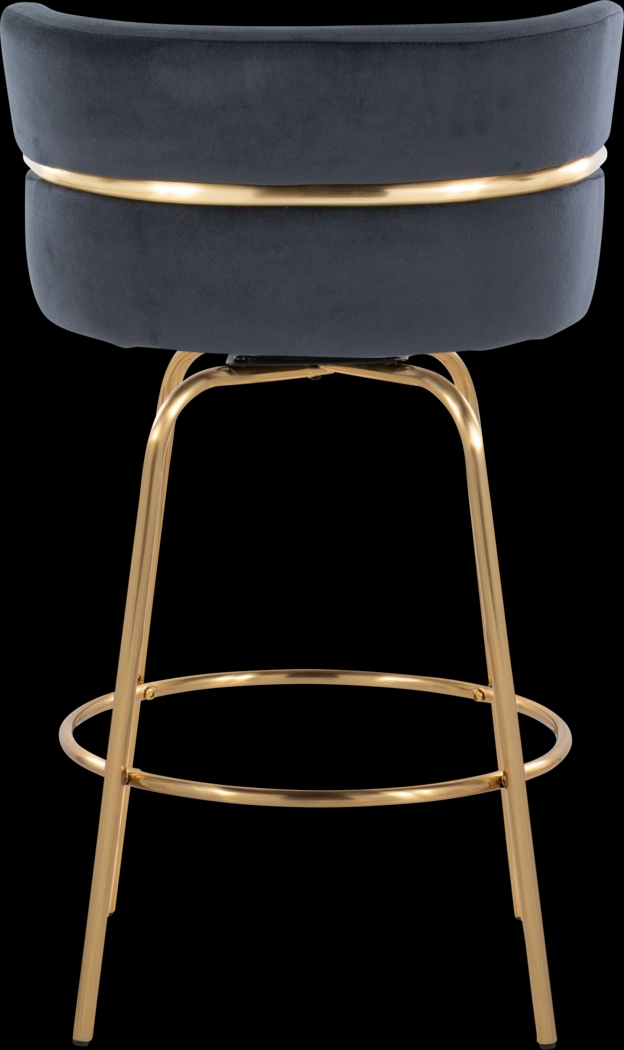 Percivale III Black Swivel Counter Height Stool, Set of 2 - Thumbnail - Image 9