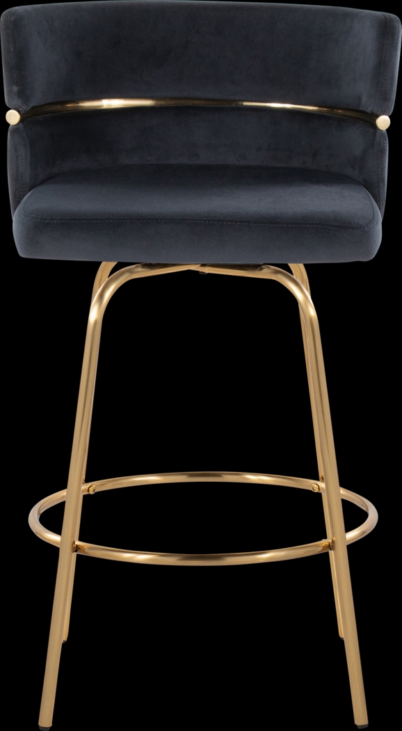 Percivale III Black Swivel Counter Height Stool, Set of 2 - Thumbnail - Image 10