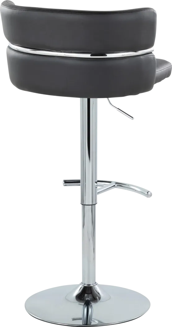 Percivale IV Black Adjustable Barstool, Set of 2 - Thumbnail - Image 6