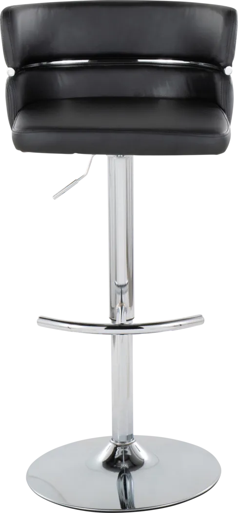 Percivale IV Black Adjustable Barstool, Set of 2 - Thumbnail - Image 8