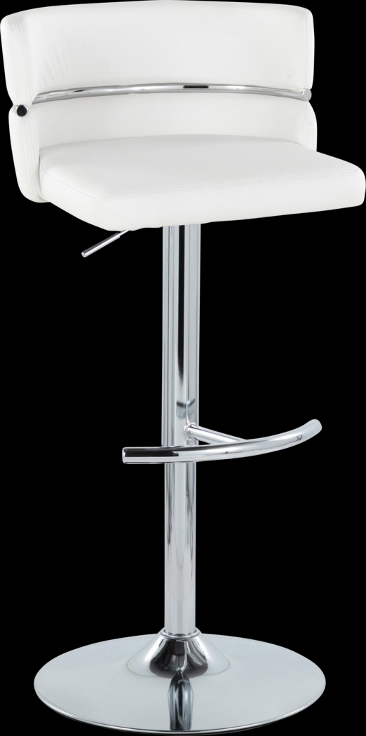 Percivale IV White Adjustable Barstool, Set of 2 - Thumbnail - Image 5
