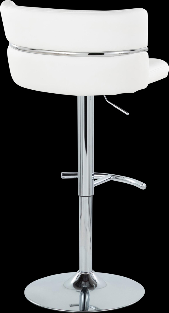 Percivale IV White Adjustable Barstool, Set of 2 - Thumbnail - Image 6