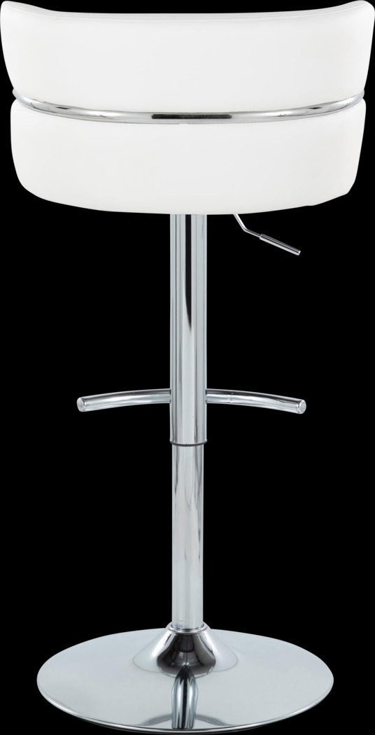 Percivale IV White Adjustable Barstool, Set of 2 - Thumbnail - Image 7