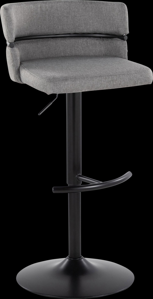 Percivale V Gray Adjustable Barstool, Set of 2 - Thumbnail - Image 5