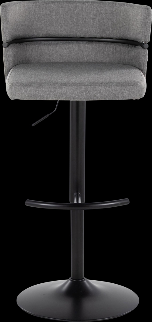Percivale V Gray Adjustable Barstool, Set of 2 - Thumbnail - Image 6