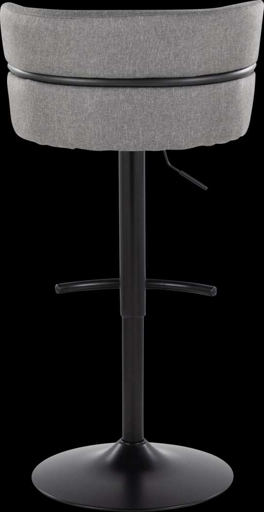 Percivale V Gray Adjustable Barstool, Set of 2 - Thumbnail - Image 8