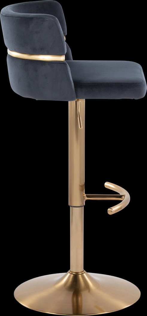 Percivale VI Black Adjustable Barstool, Set of 2 - Thumbnail - Image 4