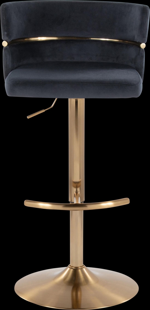 Percivale VI Black Adjustable Barstool, Set of 2 - Thumbnail - Image 6