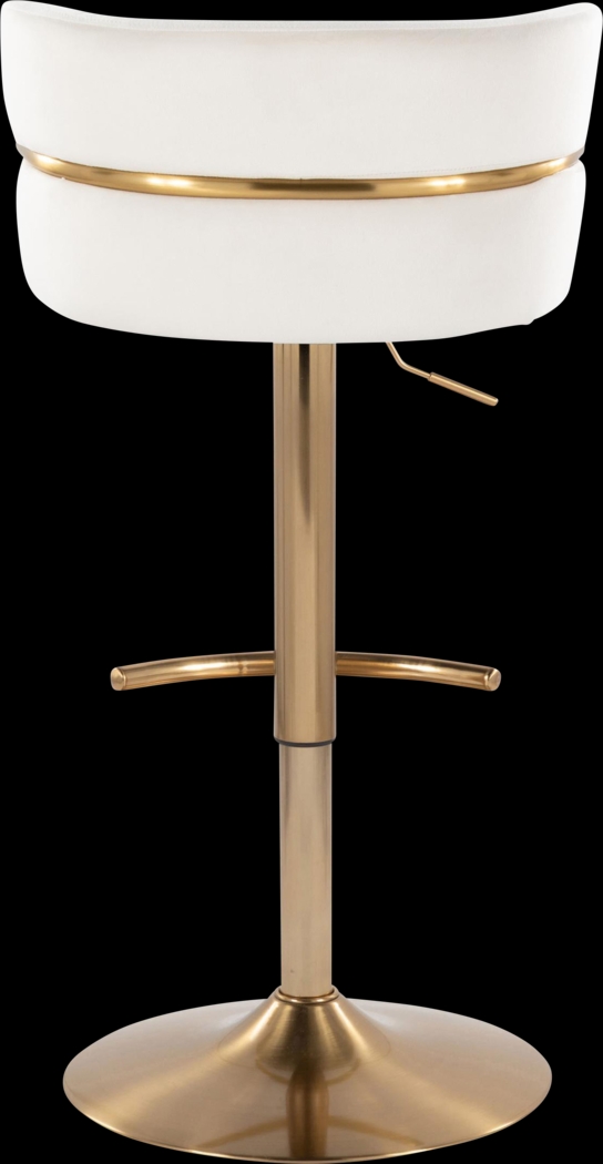 Percivale VI Cream Adjustable Barstool, Set of 2 - Thumbnail - Image 7