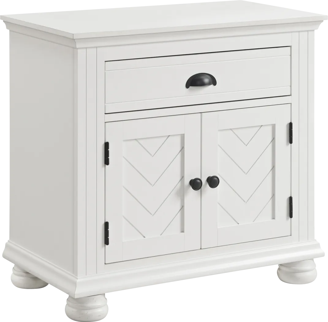 Pere White Nightstand - Thumbnail - Image 1