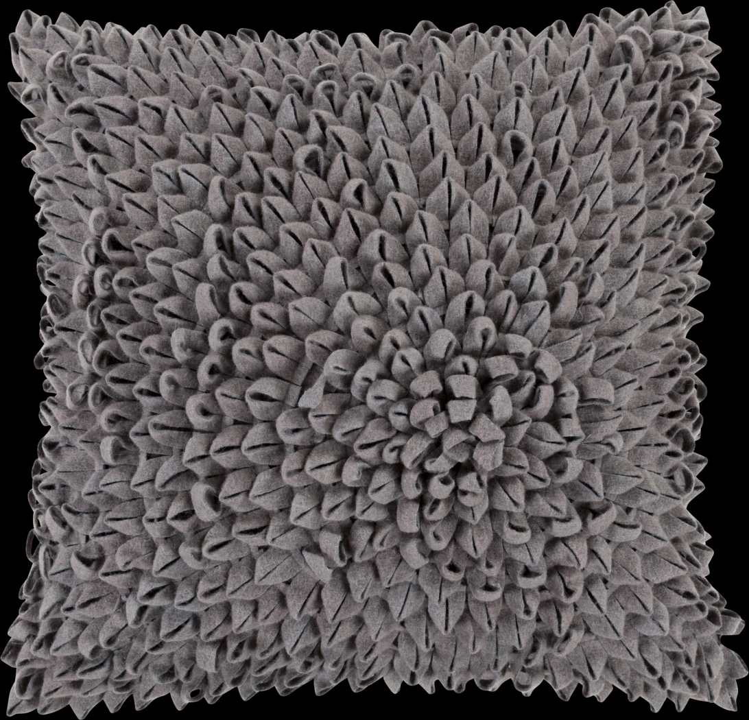 Perfect Petal Charcoal Accent Pillow - Thumbnail - Image 1