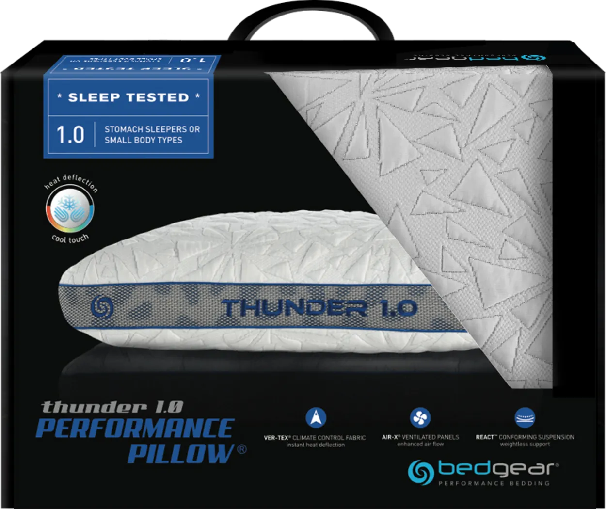Performance BEDGEAR Thunder 1.0 Pillow - Thumbnail - Image 2