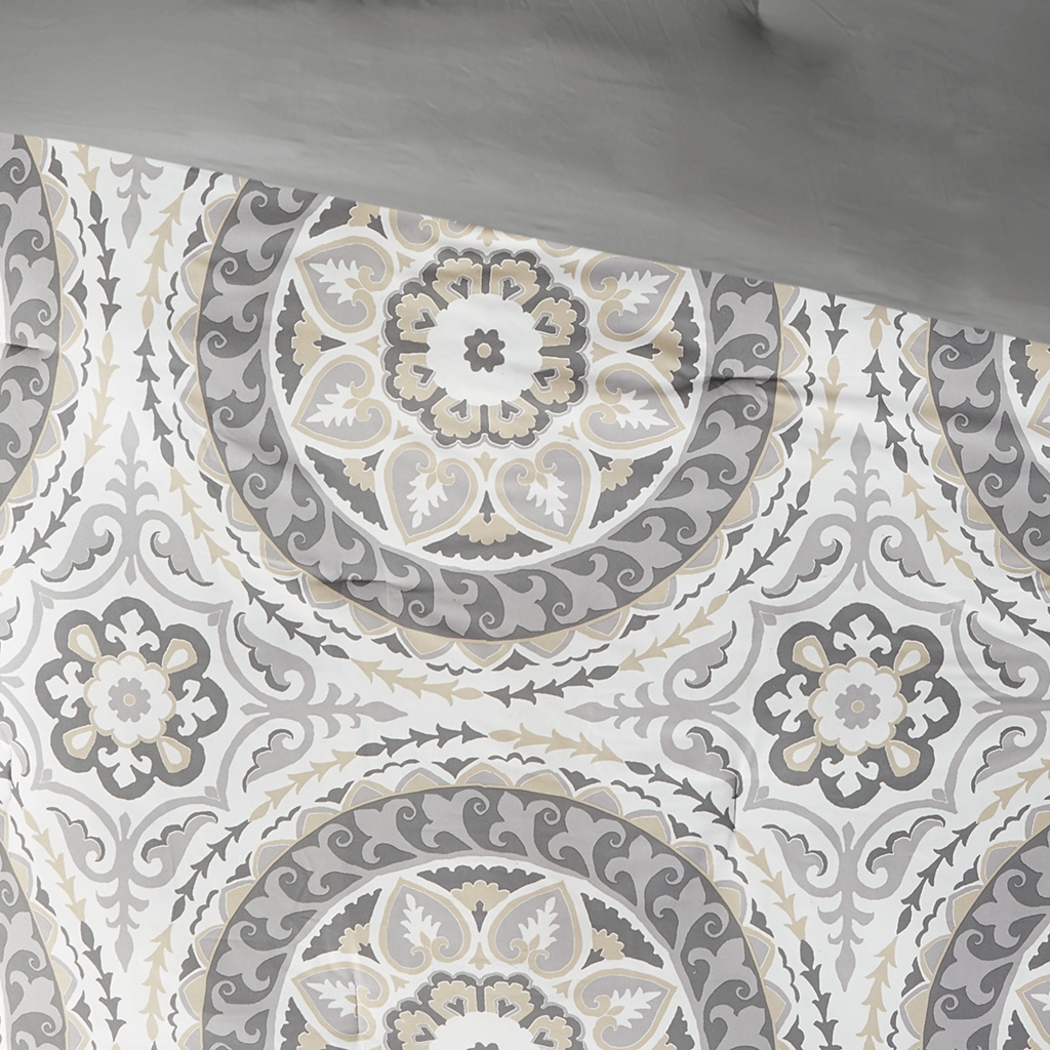 Periston Taupe 9 Pc California King Comforter Set - Thumbnail - Image 15