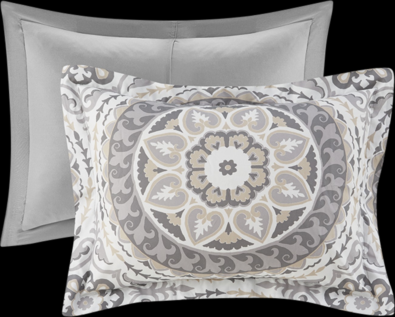 Periston Taupe 9 Pc California King Comforter Set - Thumbnail - Image 4