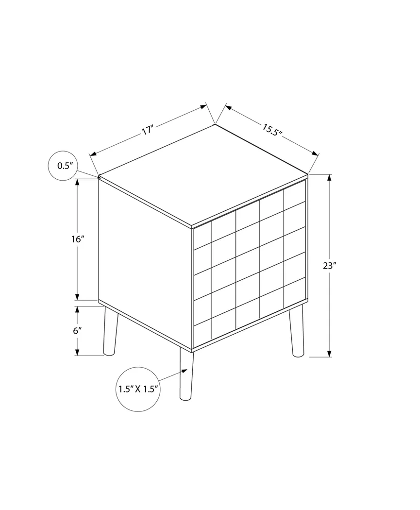 Peritsa Brown End Table - Thumbnail - Image 4