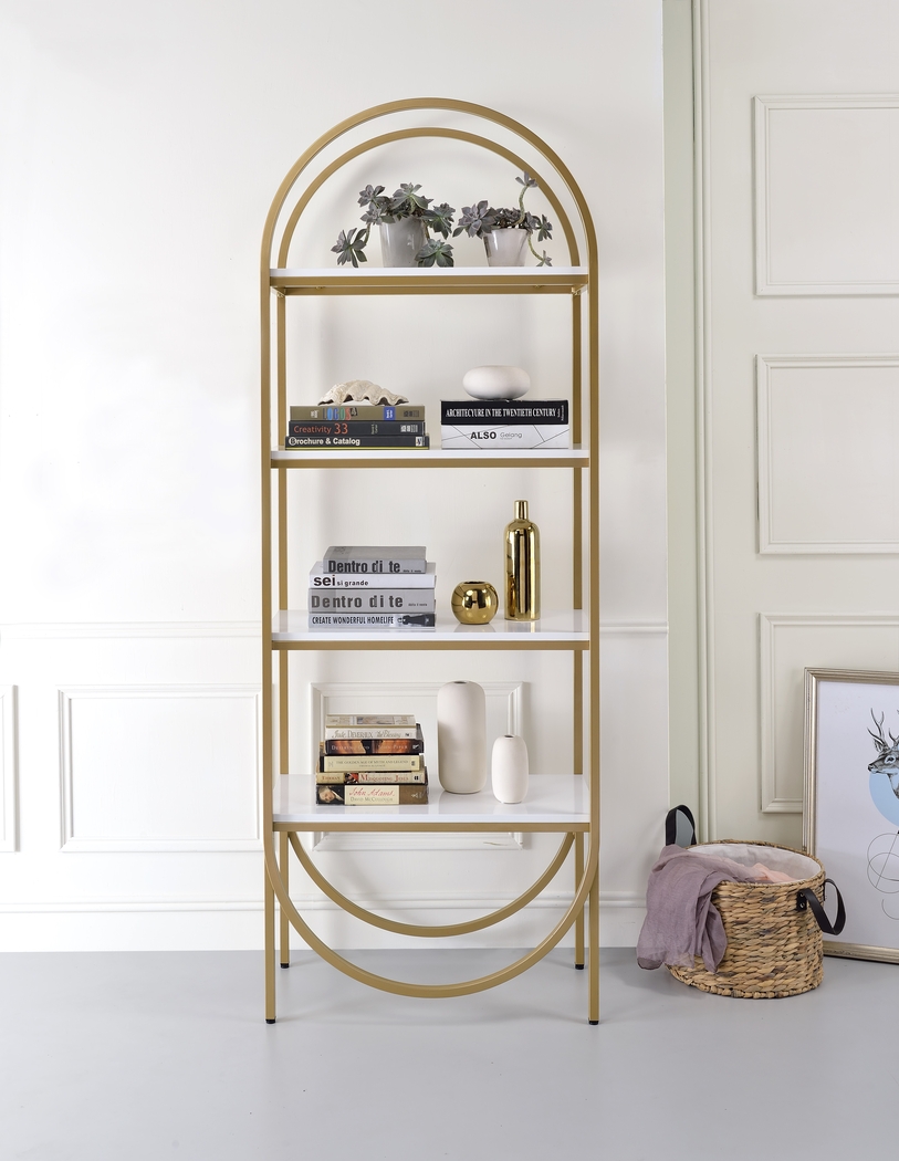 Perletta White Bookcase - Thumbnail - Image 3
