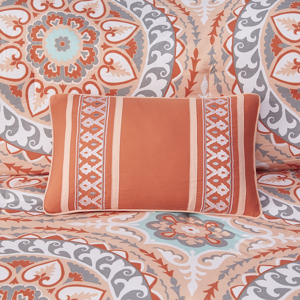 Perrault Coral 9 Pc California King Comforter Set - Thumbnail - Image 9