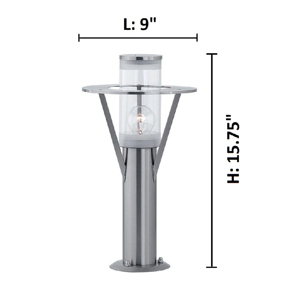 Perrott Bend Silver Outdoor Lamp - Thumbnail - Image 2