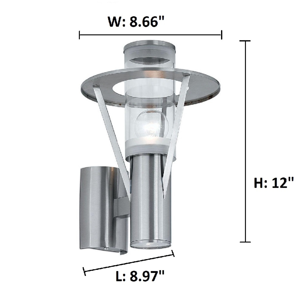 Perrott Bend Silver Outdoor Sconce - Thumbnail - Image 3