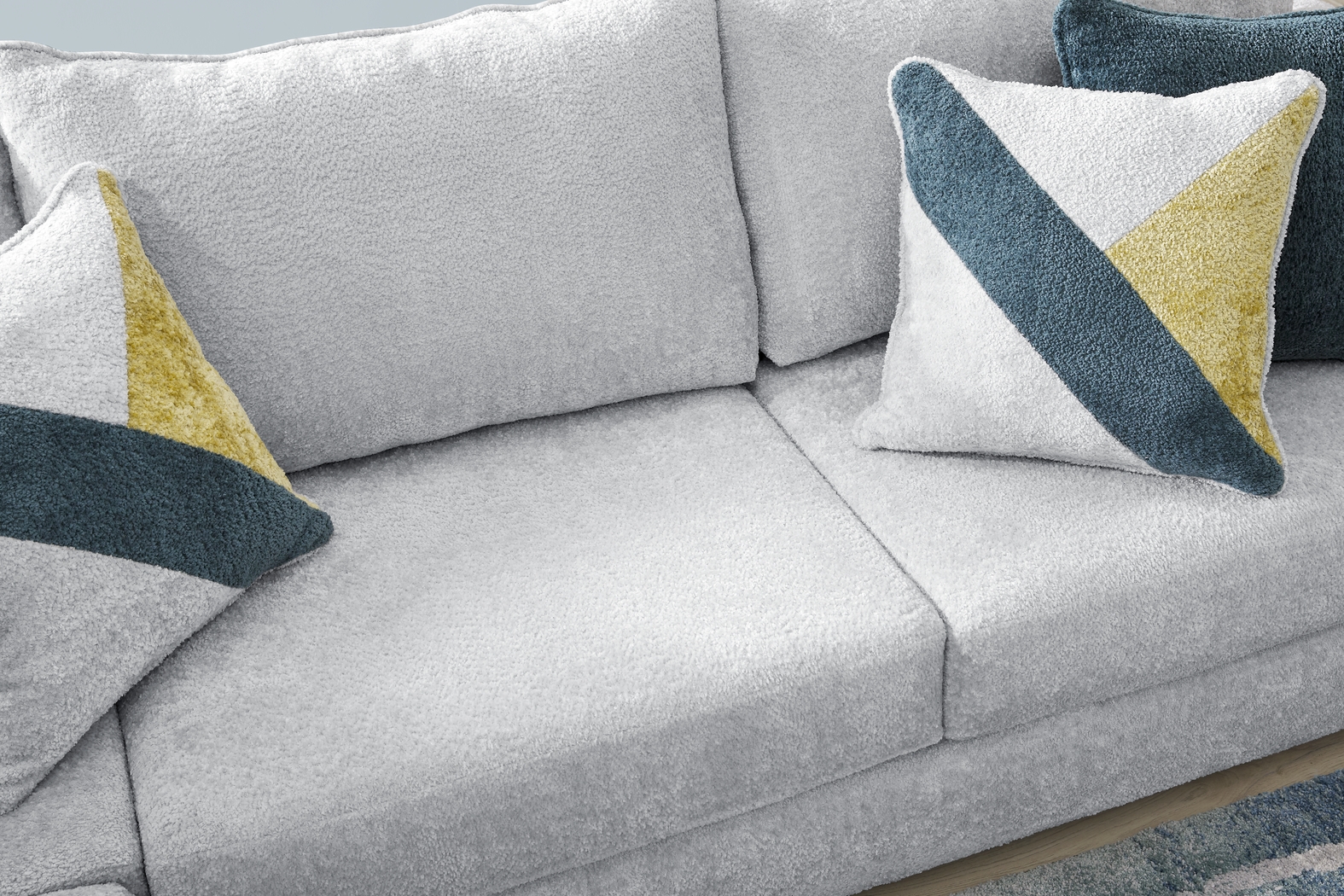 Perry Gray 5 Pc Sectional Living Room - Thumbnail - Image 5
