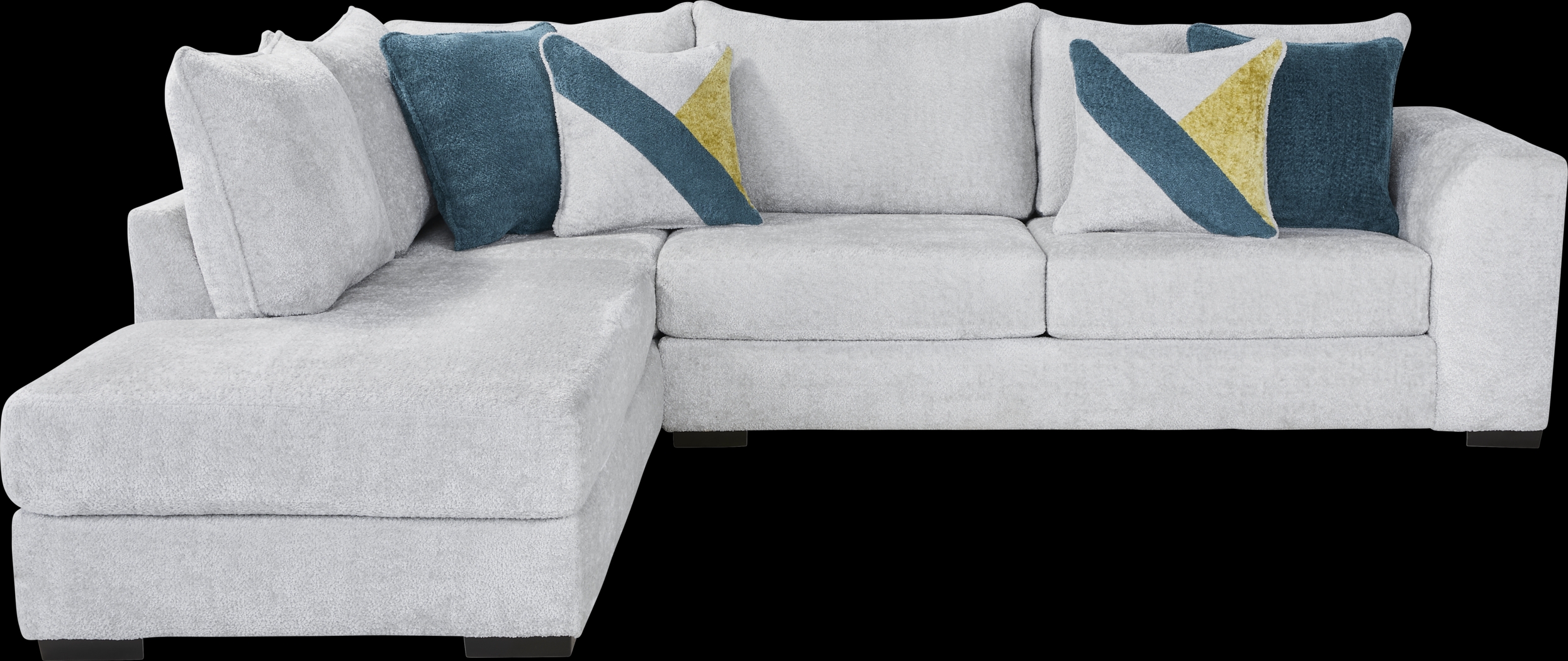 Perry Gray 5 Pc Sectional Living Room - Thumbnail - Image 2