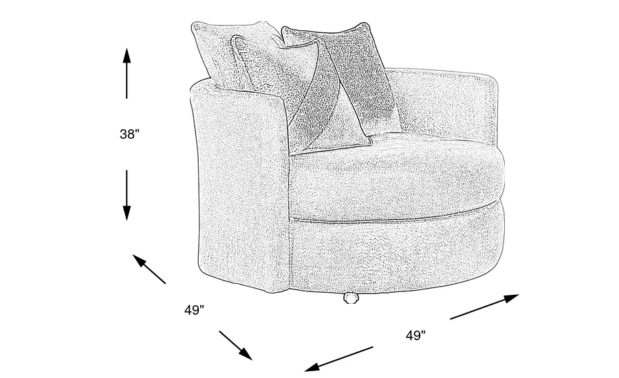 Dimension Image. Please refer to the Dimension Tab on this page for dimension details.