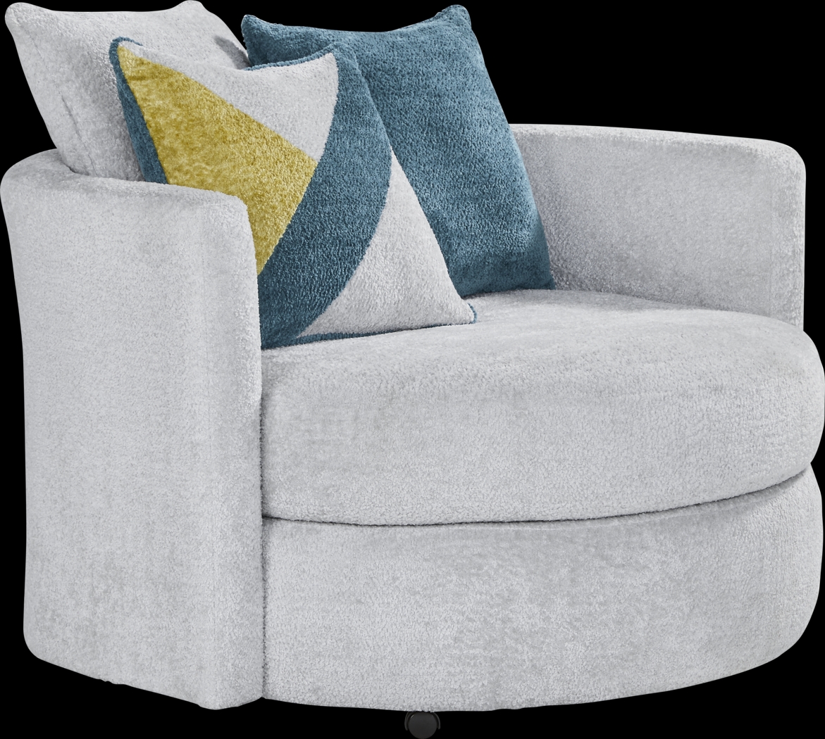 Perry Gray 6 Pc Sectional Living Room - Thumbnail - Image 8