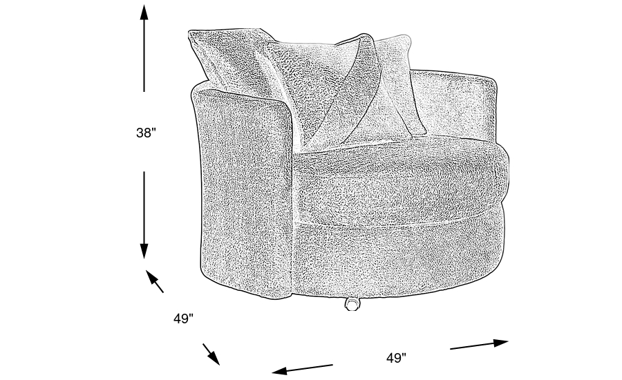 Dimension Image. Please refer to the Dimension Tab on this page for dimension details.