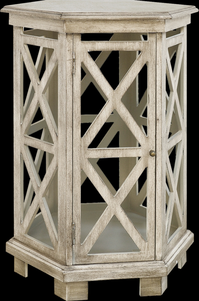 Perryton Cream Accent Table - Thumbnail - Image 1