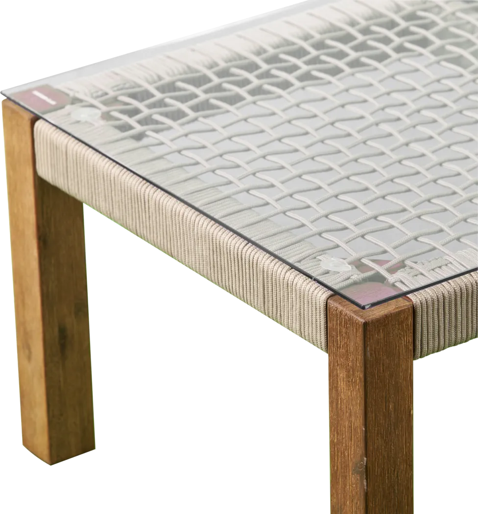 Pershington Outdoor Natural Cocktail Table - Image 5