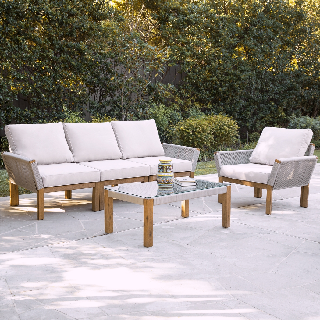 Pershington White Outdoor Accent Chair - Thumbnail - Image 5