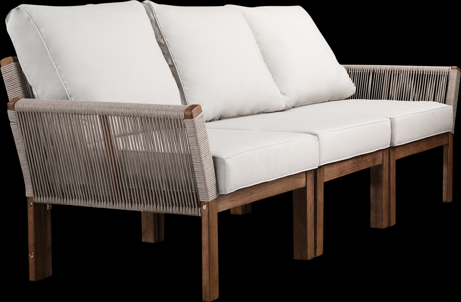 Pershington White Outdoor Sofa - Thumbnail - Image 4